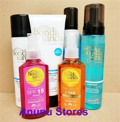 bondi sands self tan products